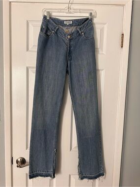 Opening Ceremony Women's Blue Denim Jeans - V-Waist Straight Leg Size 28